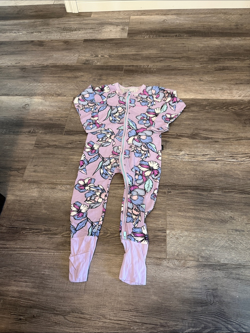 Bonds Floral Zip-Front Kids One-Piece Romper‎ - Lavender